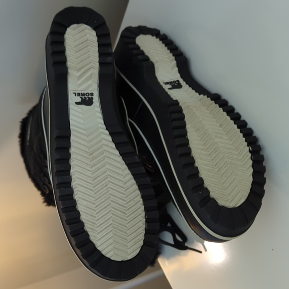 Sorel Tivoli High II Waterproof Rain & Snow Boot Black Lace Up Size 11 - Picture 4 of 6